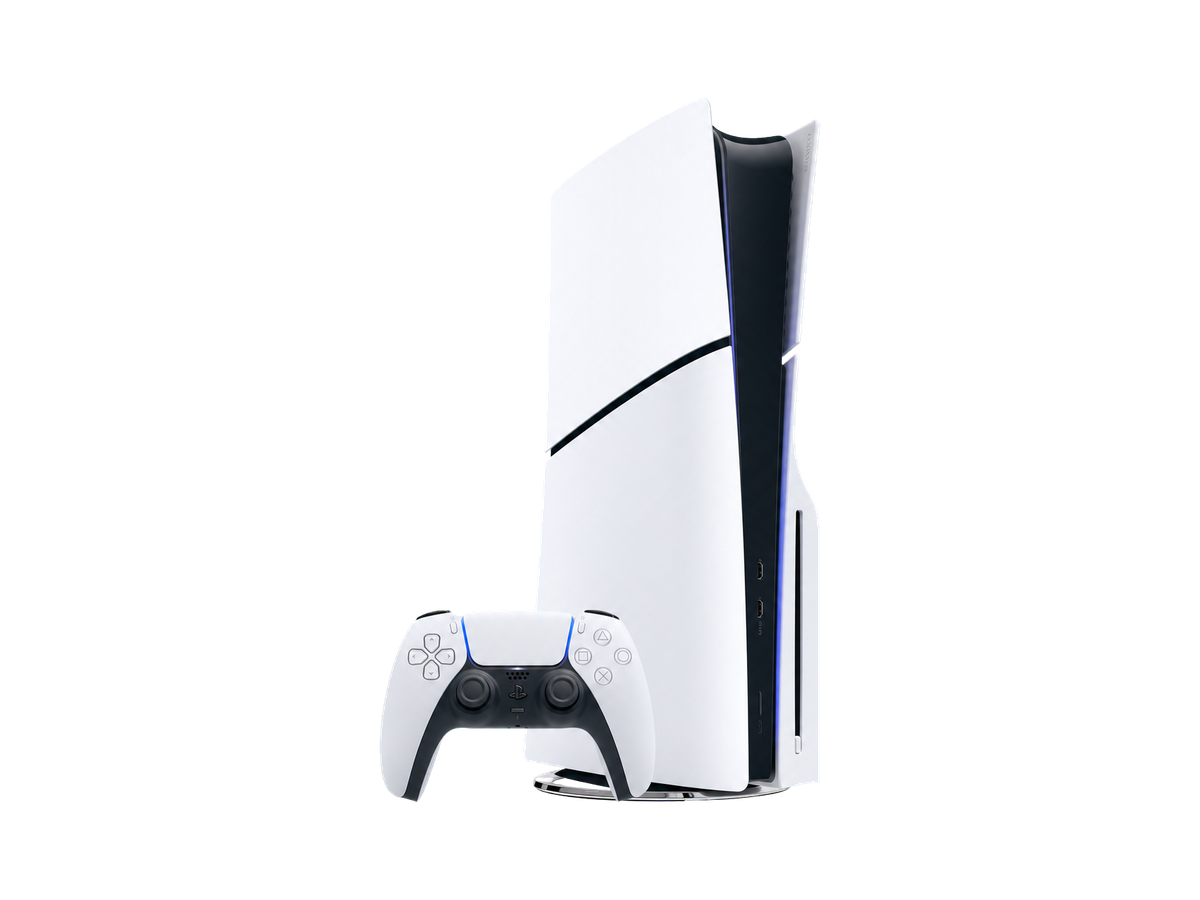 PlayStation 5 Slim Disc console with controller